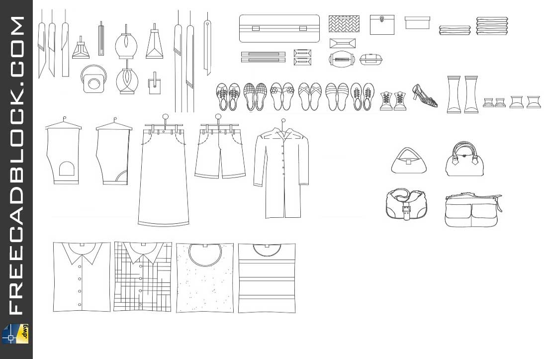 Clothing and accessories dwg