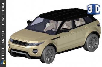 Drawing Range Rover Evoque 3D DWG