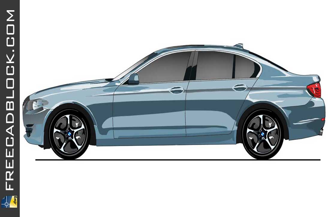 Drawing BMW active hibrid dwg