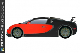 Bugatti Veyron Rojo