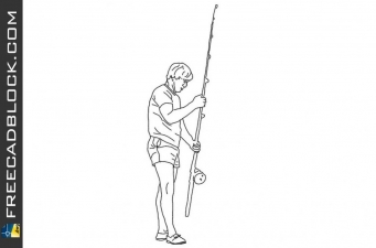Boy with fishing rod
