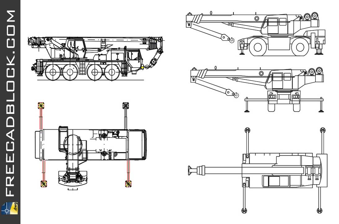 Чертеж автовышки dwg